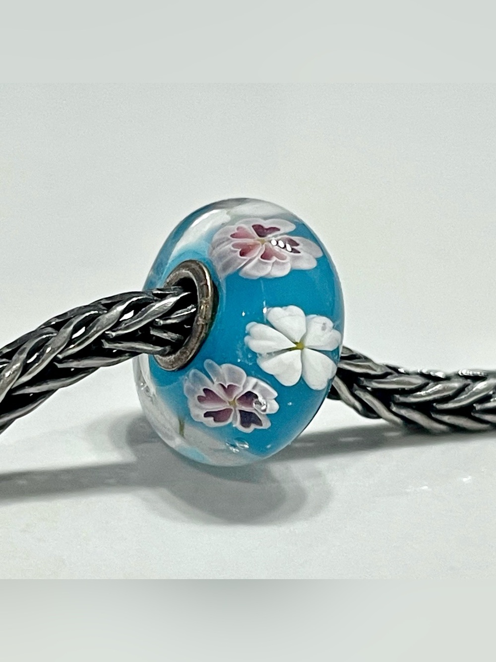 Authentic Trollbeads Blooming Sakura Bead 10118